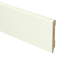 MDF Moderne plint 70x9 wit voorgelakt RAL 9010